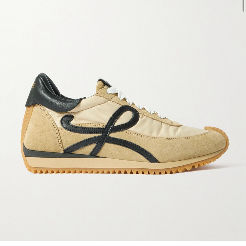 Loewe Cream / Beige and Black Sneakers